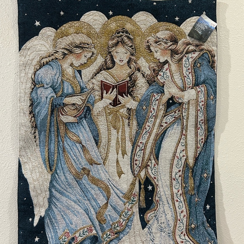 Elegant Angel Tapestry Wall Hanging